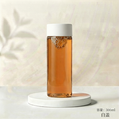 Minimalist Straight Plastic Beverage Bottles for Cold Brew Tea & Juice