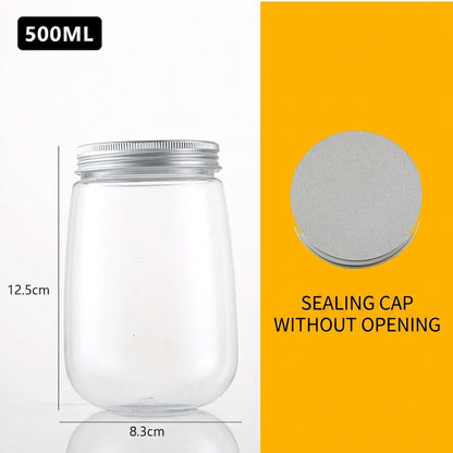 Customizable Logo Plastic Beverage Bottles for Boba & Juice