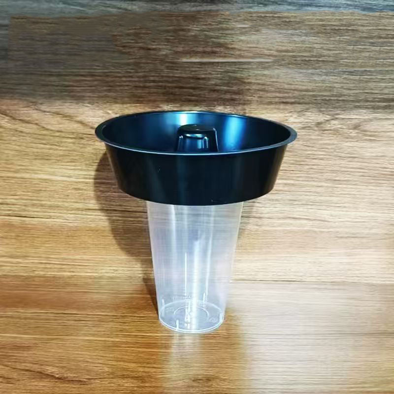 Trendy hot pot cup, double-layer catering cup, exclusive sample link (order quantity 2 sets, receive 2 sets). Bowl on top, cup on the bottom, suitable for snacks and drinks. Comes with a thick straw.