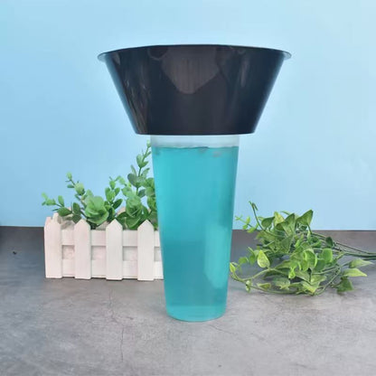 Trendy hot pot cup, double-layer catering cup, exclusive sample link (order quantity 2 sets, receive 2 sets). Bowl on top, cup on the bottom, suitable for snacks and drinks. Comes with a thick straw.