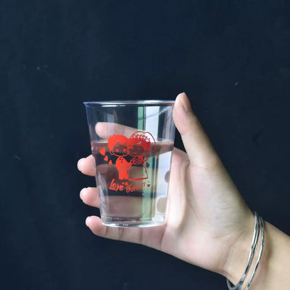Disposable Wedding Clear Plastic Cups Thickened Hard Airline Drinkware