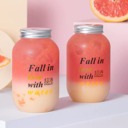 Wide Mouth U-Shaped Plastic Drink Bottle for Boba & Juice
