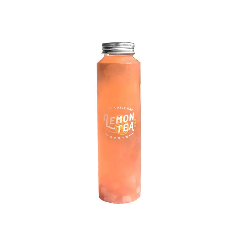 Minimalist Straight Plastic Beverage Bottles for Cold Brew Tea & Juice