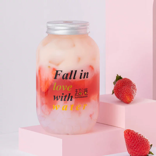 Wide Mouth U-Shaped Plastic Drink Bottle for Boba & Juice