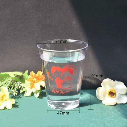 Disposable Wedding Clear Plastic Cups Thickened Hard Airline Drinkware