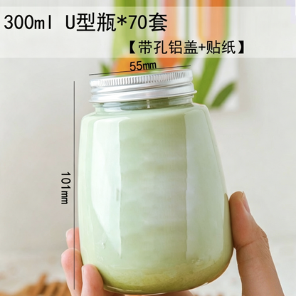 Customizable Logo Plastic Beverage Bottles for Boba & Juice