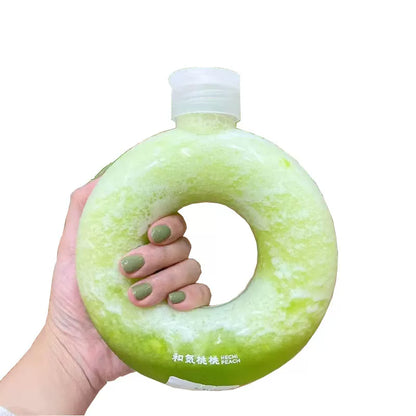 Trendy Bracelet Donut Beverage Bottle with Handle Strap