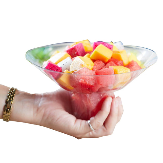 Bloom Flower-Shaped Dessert Bowls with Mini Shovel Spoons
