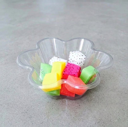 Bloom Flower-Shaped Dessert Bowls with Mini Shovel Spoons