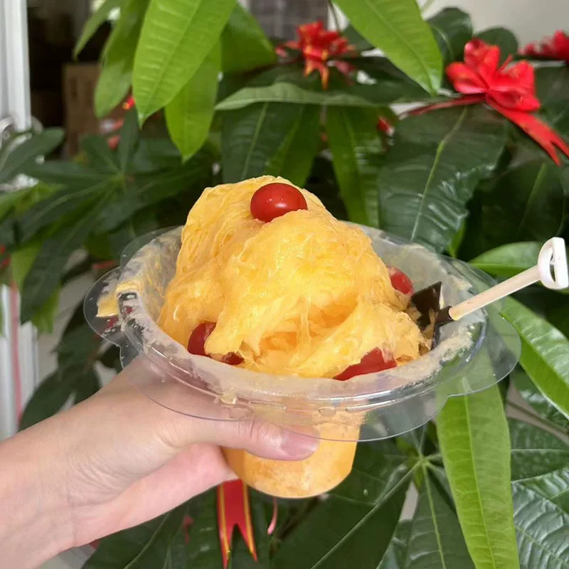 Bloom Flower-Shaped Dessert Bowls with Mini Shovel Spoons